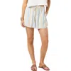 O'neill Millie Stripe Drawstring Shorts In Blue