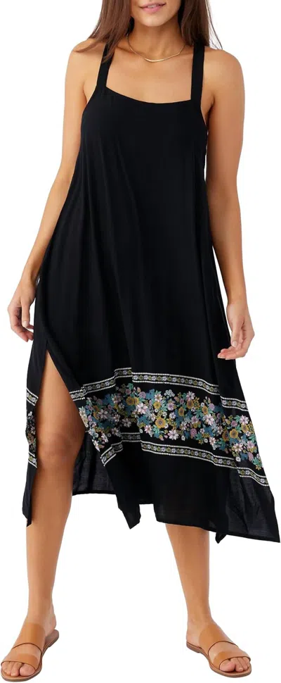 O'neill Miranda Border Cover Up Dress In Black