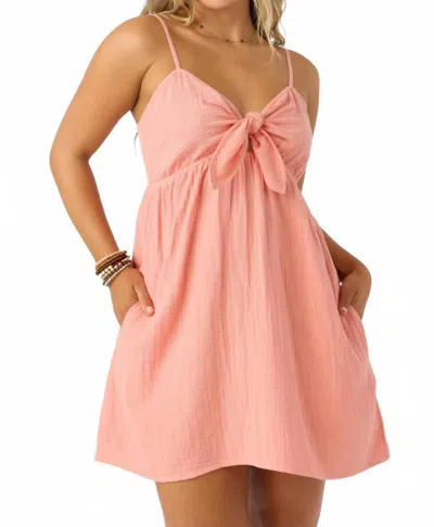 O'neill Natalya Dress In Canyon Clay In Pink
