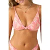 O'neill Nayomi Pismo Floral Bikini Top In Pink
