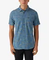 O'neill Oasis Eco Modern Slim Fit Short Sleeve Button-up Shirt In Copen Blue
