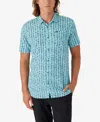 O'neill Oasis Eco Modern Slim Fit Short Sleeve Button-up Shirt In Turquoise