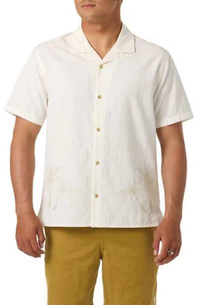 O'neill Og Boxy Palma Camp Shirt In White