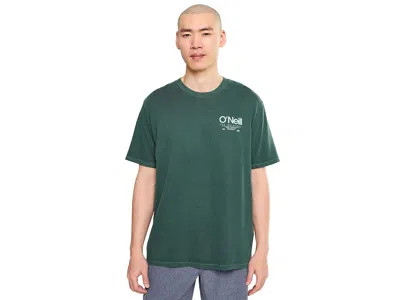 O'neill Og Convene Vintage Short Sleeve Tee Shirt Men's T Shirt Dark Forest: Md In Green