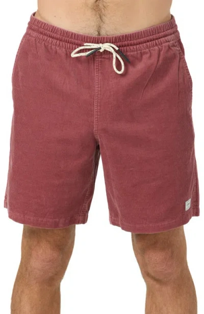 O'neill Og Corduroy Drawstring Shorts In Transparent
