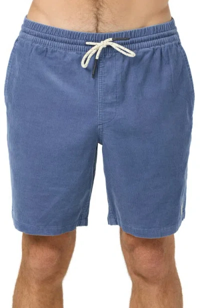 O'neill Og Corduroy Drawstring Shorts In Nightshadow Blue