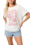 O'neill Og Elements Oversize Cotton Graphic T-shirt In White