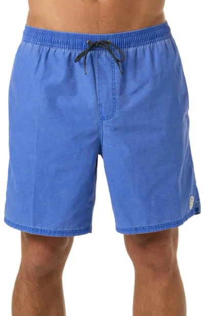 O'neill Og Fader Drawstring Board Shorts In Blue