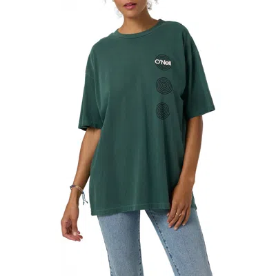 O'neill Og Fish Eye Oversize Cotton Graphic T-shirt In Green