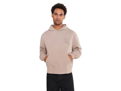 O'neill Og Logo Box Hoodie Men's Sweatshirt Shroom: Lg, Cotton/fleece In Pink