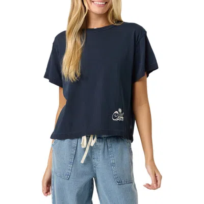 O'neill Og Radical Sun Boxy Graphic Tee In Blue
