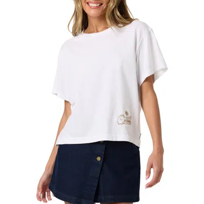O'neill Og Radical Sun Boxy Graphic Tee In White