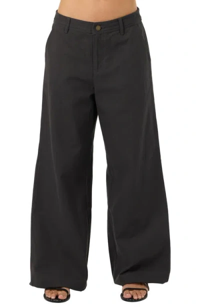O'neill Og Remi Wide Leg Denim Pants In Black