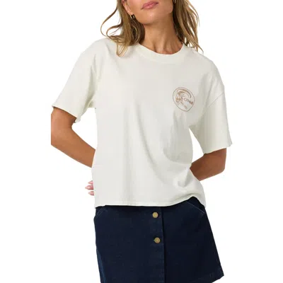 O'neill Og Salty Circle Surfer Graphic T-shirt In White