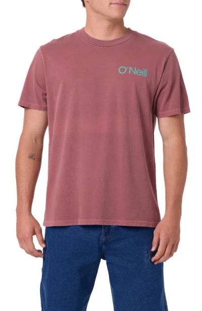 O'neill Og Surfer Vintage Graphic T-shirt In Brown