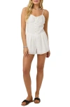 O'neill Olive Cotton Romper In White