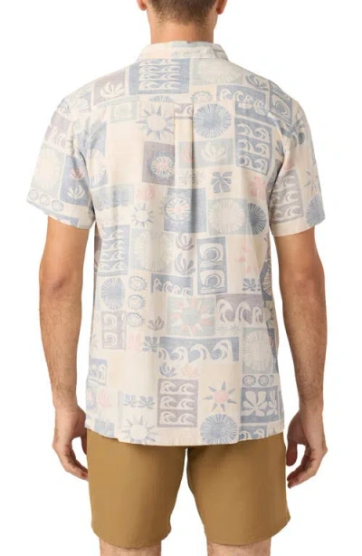 O'neill O'riginals Eco Print Standard Fit Short Sleeve Button-up Shirt