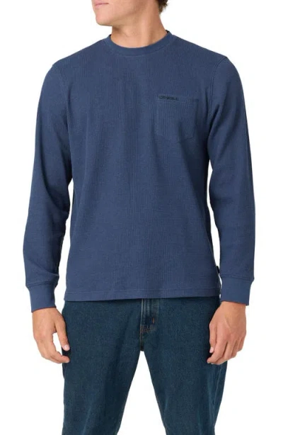 O'neill Overland Long Sleeve Thermal Pocket T-shirt In Blue
