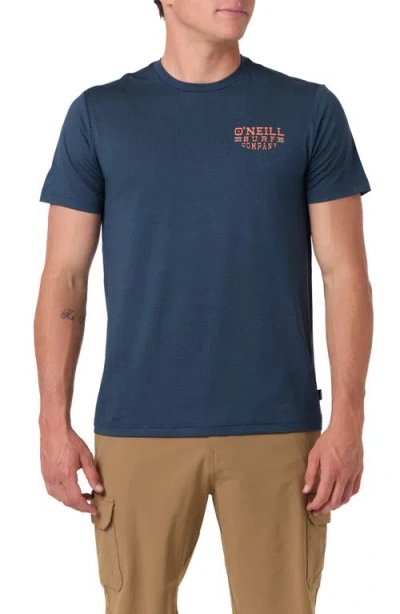 O'neill Paddock Upf Graphic T-shirt In Blue