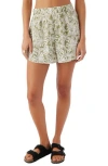 O'neill Pam Cotton Shorts In Oil Green