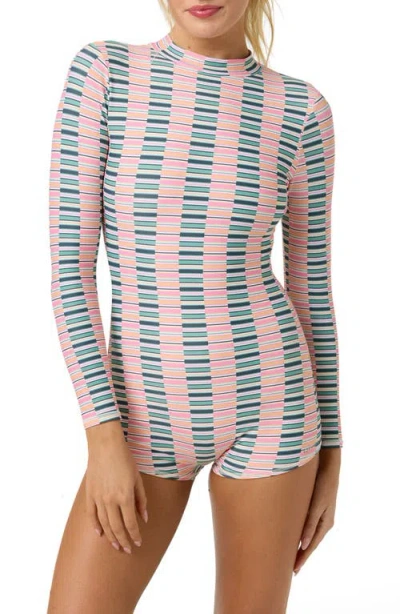 O'neill Performance Surf Shadow Bay One-piece Swimsuit In Multi