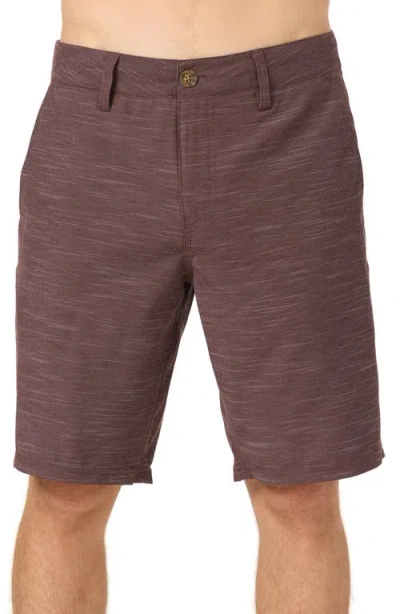 O'neill Portola Water Resistant Hybrid Shorts In Burgundy