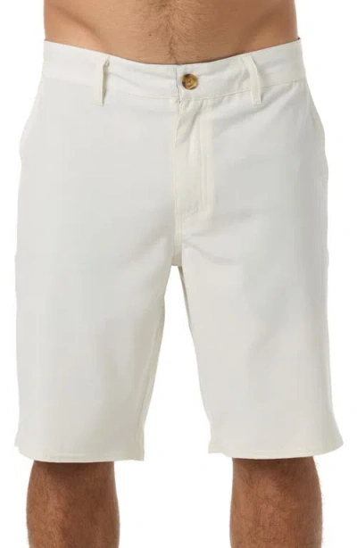 O'neill Portola Water Resistant Hybrid Shorts In White