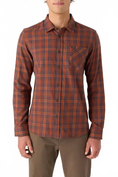 O'neill Prospect Flannel Shirt In Gingerbread In Brown