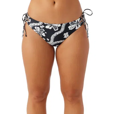 O'neill Women's Quinn Tropical Jensen Bikini Bottoms In Black