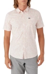 O'NEILL QUIVER STRETCH SHORT SLEEVE BUTTON-UP SHIRT