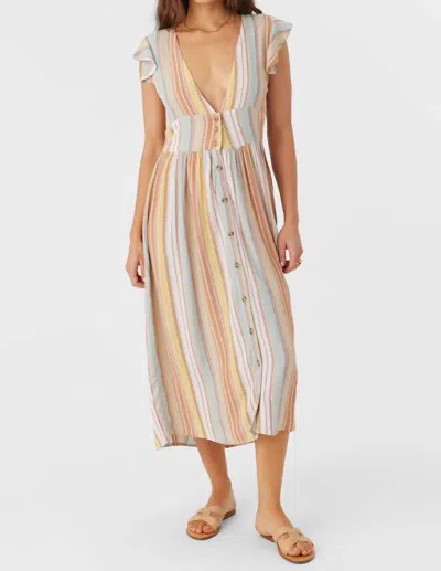 O'neill Rainey Stripe Dress In Multi