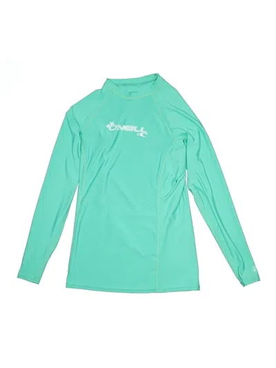 Pre-owned O'neill Rash Guard In Teal
