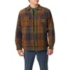 O'neill Redmond Fleece Lined Button-up Shirt Jacket In Multi