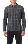 O'neill Redmond Plaid Flannel Button-up Shirt In Gray