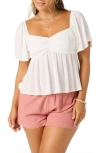 O'neill Reema Babydoll Top In Gray