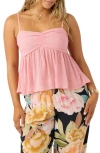 O'neill Reeta Babydoll Camisole In Peony