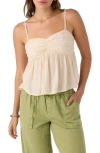 O'neill Reeta Babydoll Camisole In Tapioca