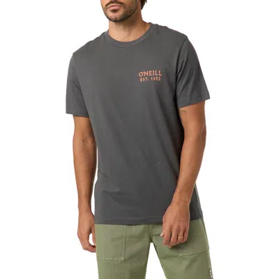 O'neill Relax Classic Cotton Graphic T-shirt In Gray