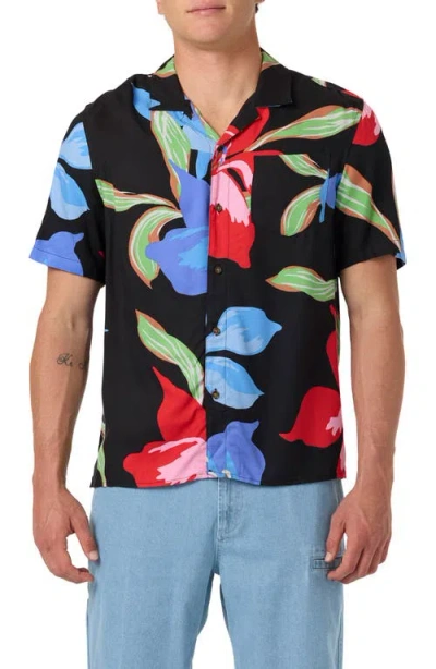 O'neill Relaxed Fit Floral Camp Shirt In Multi