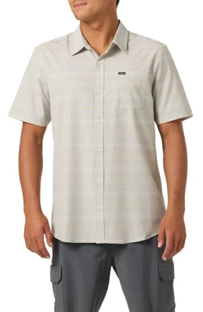 O'neill Relaxed Fit Short Sleeve Performance Slub Button-up Shirt In Multi