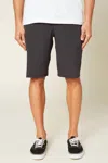 O'neill Reserve Heather Hybrid Short In Black In Black