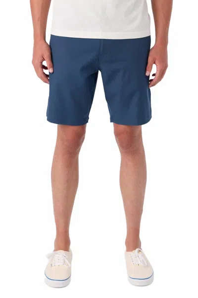 O'neill Reserve Light Check 19-inch Water Resistant Hybrid Shorts In Blue