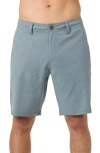 O'neill Reserve Light Check Water Repellent Bermuda Shorts In Gray