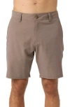 O'neill Reserve Light Check Water Repellent Bermuda Shorts In Brown