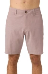 O'neill Reserve Light Check Water Repellent Bermuda Shorts In Mahogany