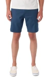 O'neill Reserve Light Check Water Repellent Bermuda Shorts In Navy