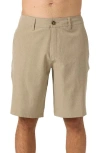O'neill Reserve Water Repellent Shorts In Heather Khaki