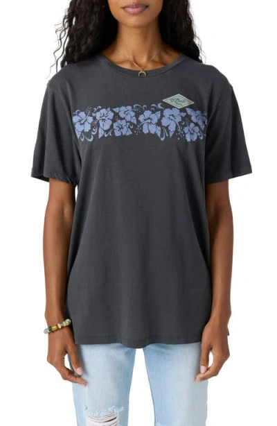 O'neill Retro Tropic Graphic T-shirt In Black