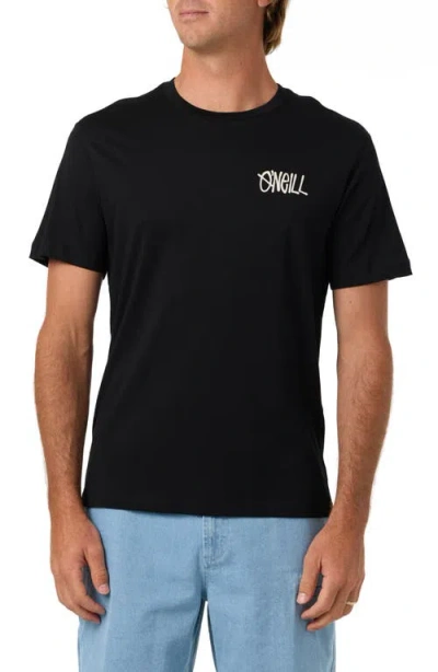 O'neill Reverb Classic Short Sleeve Graphic T-shirt In Black