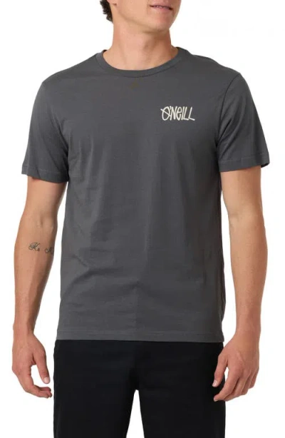O'neill Reverb Classic Short Sleeve Graphic T-shirt In Gray
